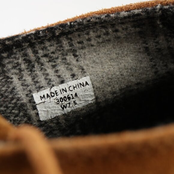 Toms Womens Kala Boots Size 7.5 Camel Tan Suede Wedge Heel Lace Up Desert Bootie - Picture 9 of 11